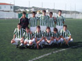 Jornada 12. UD Moya 4 - 0 CD Goleta. De pie: Alejandro, David, Jorge, Roberto y Nico. Agachados: Sergio, Fernando, Gabriel, Abraham, Adrián Díaz y Joel.
