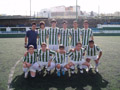 Jornada 17. UD Moya 3 - 2 CD Roque Amagro. De pie: Alejandro, Adrián Díaz, Jorge, Ismael, Cristian y Adrián Marrero. Agachados: Marcos, Ayose, Eric, Abraham y David. 